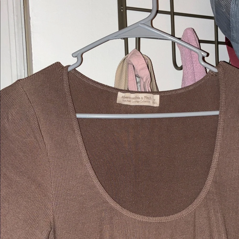 Abercrombie & Fitch Cozy Long Sleeve Maxi Dress